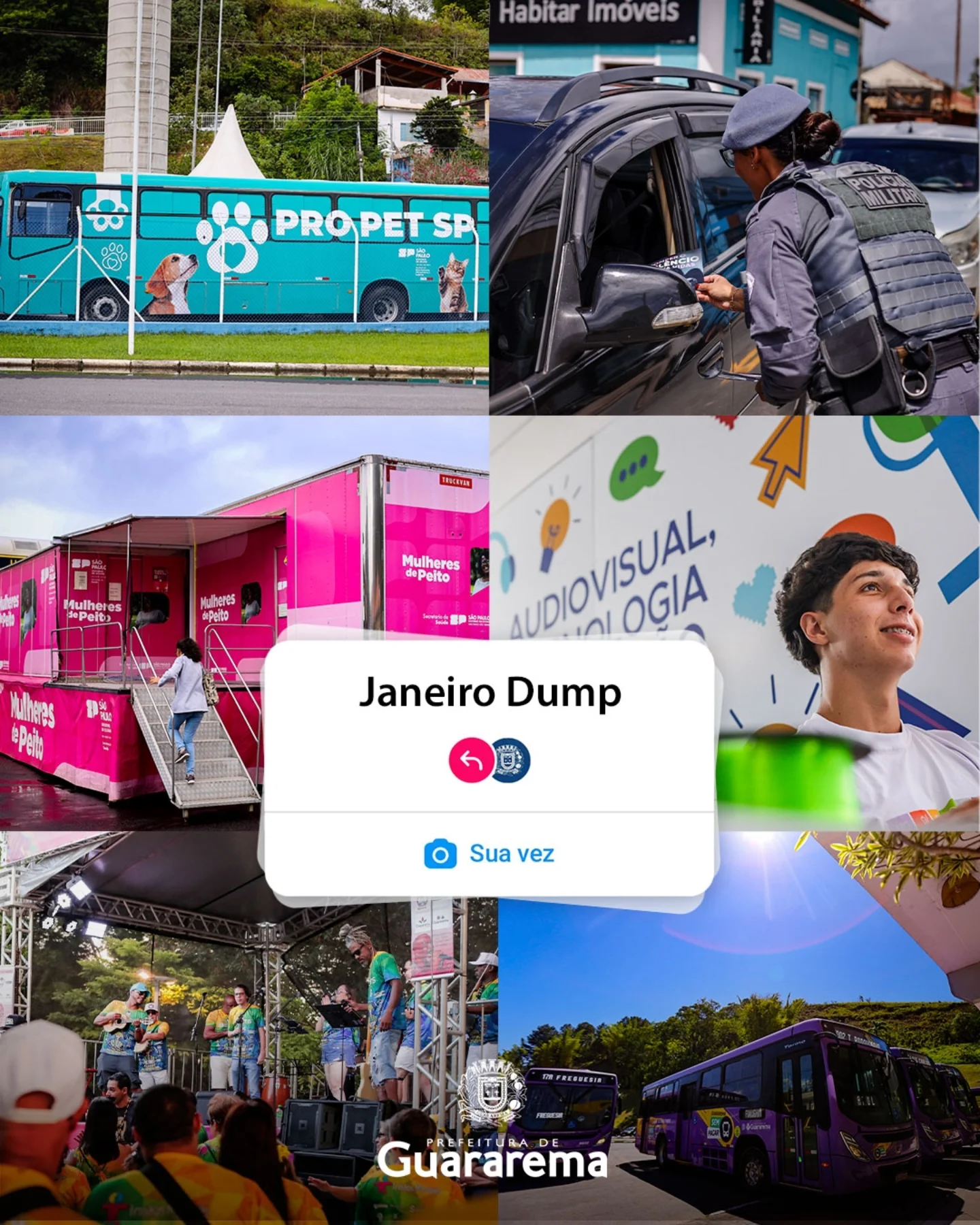 Postagem feita no Instagram da Prefeitura