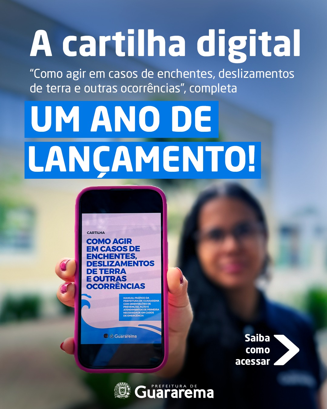 Postagem feita no Instagram da Prefeitura
