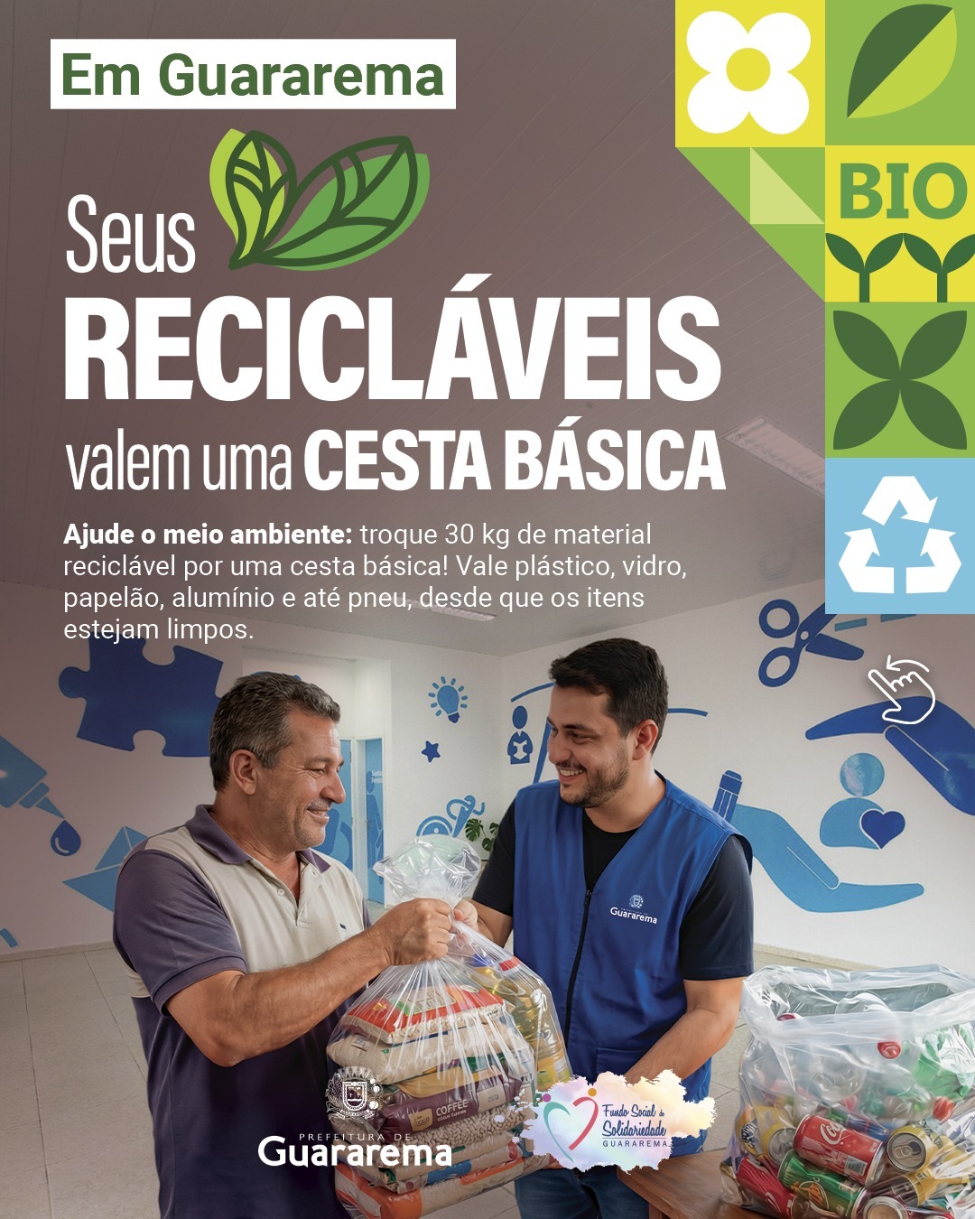 Postagem feita no Instagram da Prefeitura