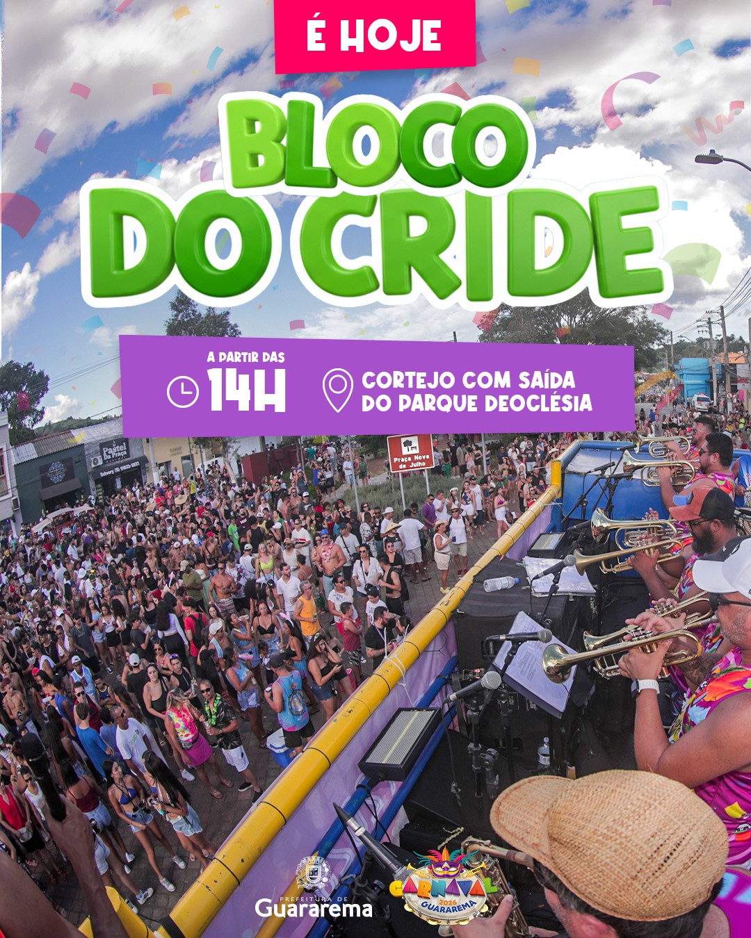 Postagem feita no Instagram da Prefeitura