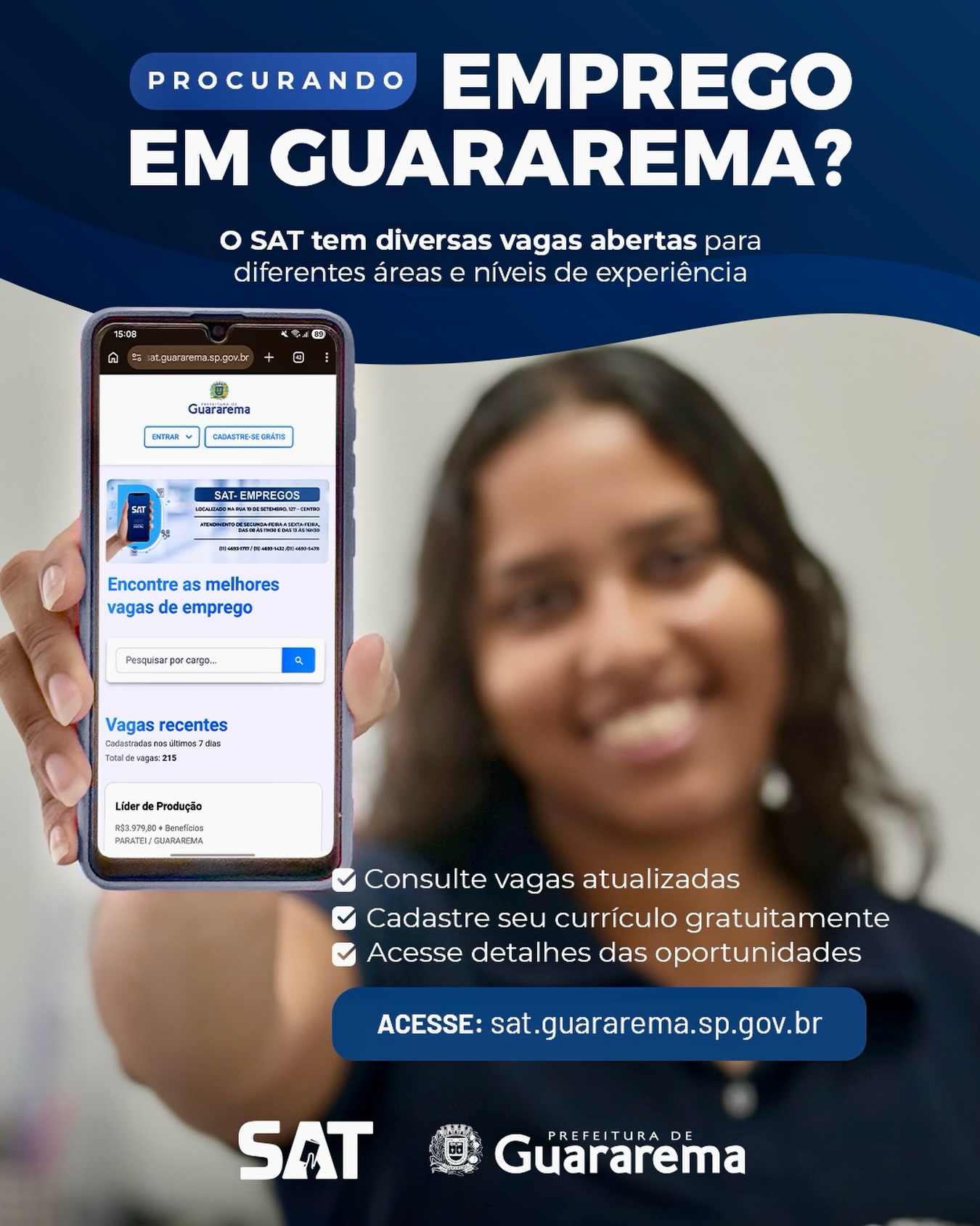 Postagem feita no Instagram da Prefeitura