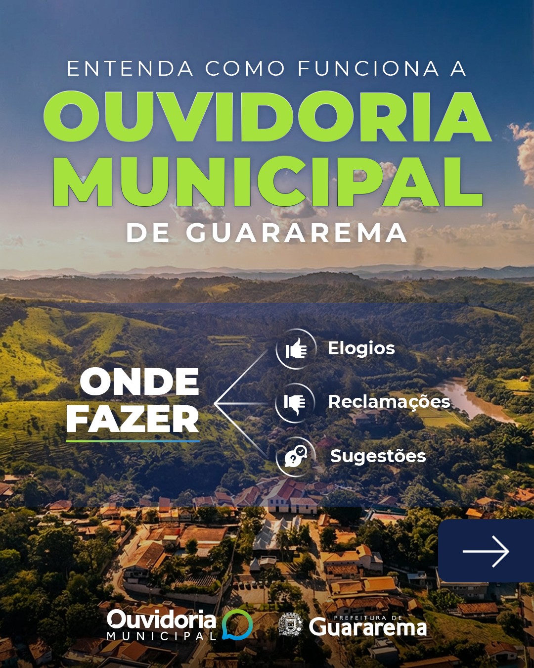 Postagem feita no Instagram da Prefeitura