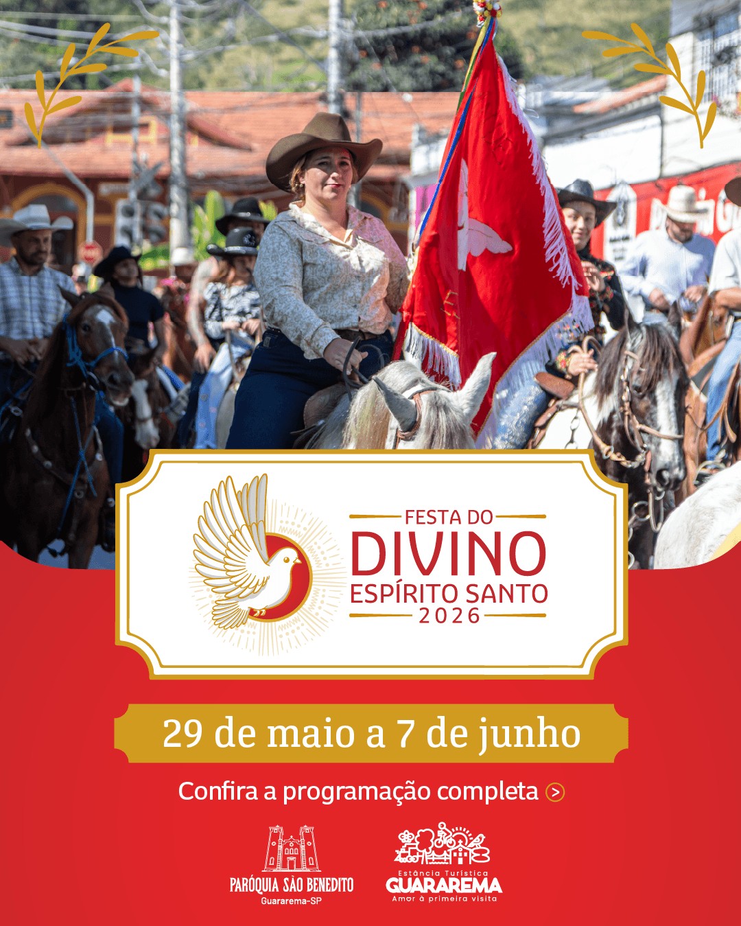 Postagem feita no Instagram da Prefeitura