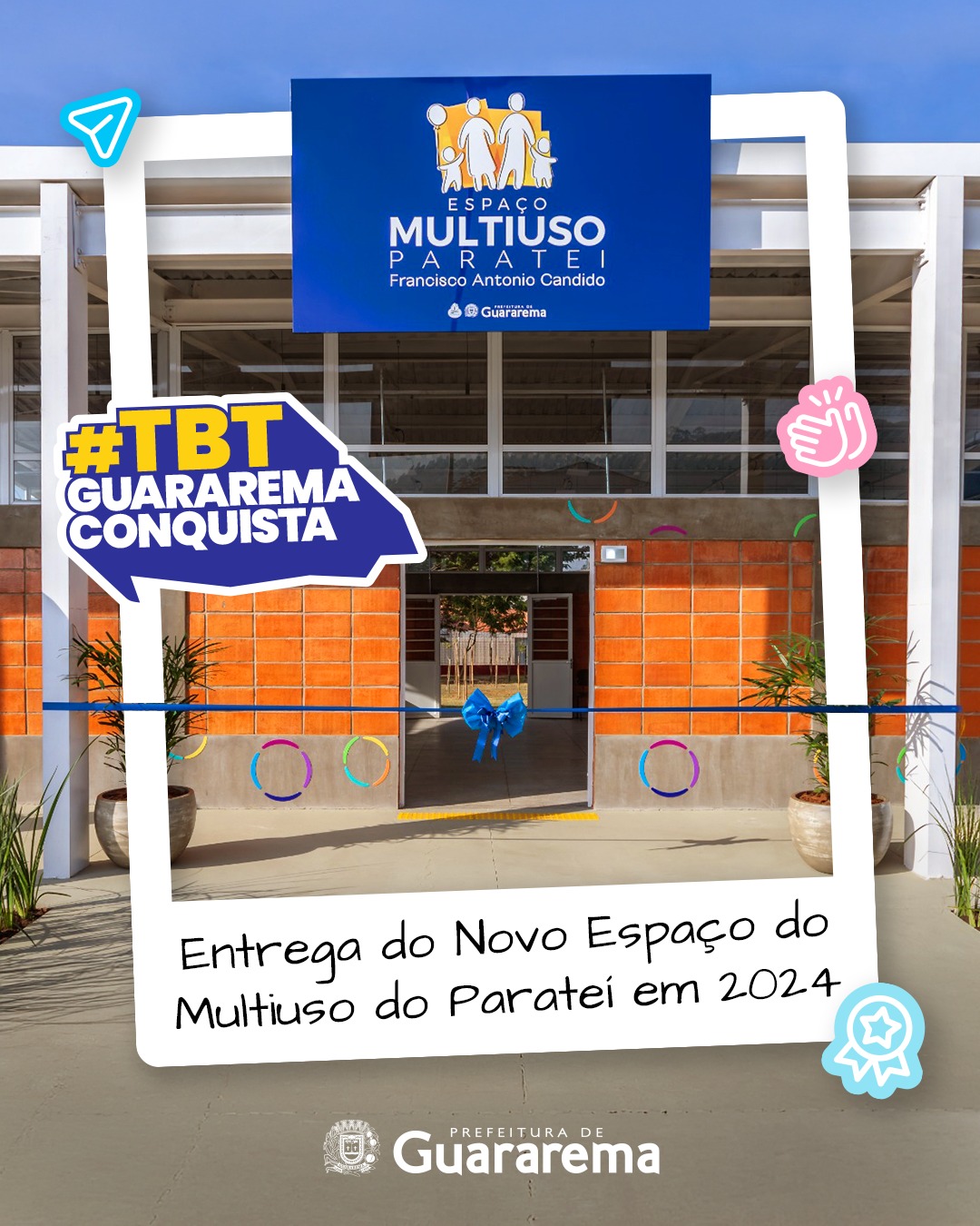 Postagem feita no Instagram da Prefeitura
