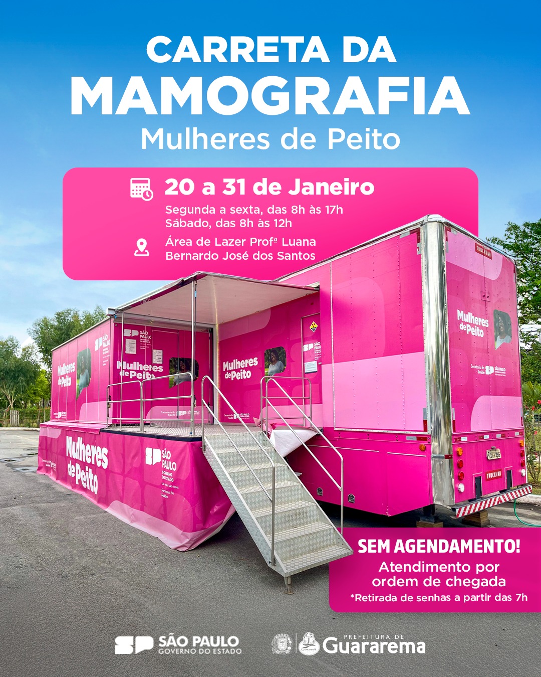 Postagem feita no Instagram da Prefeitura