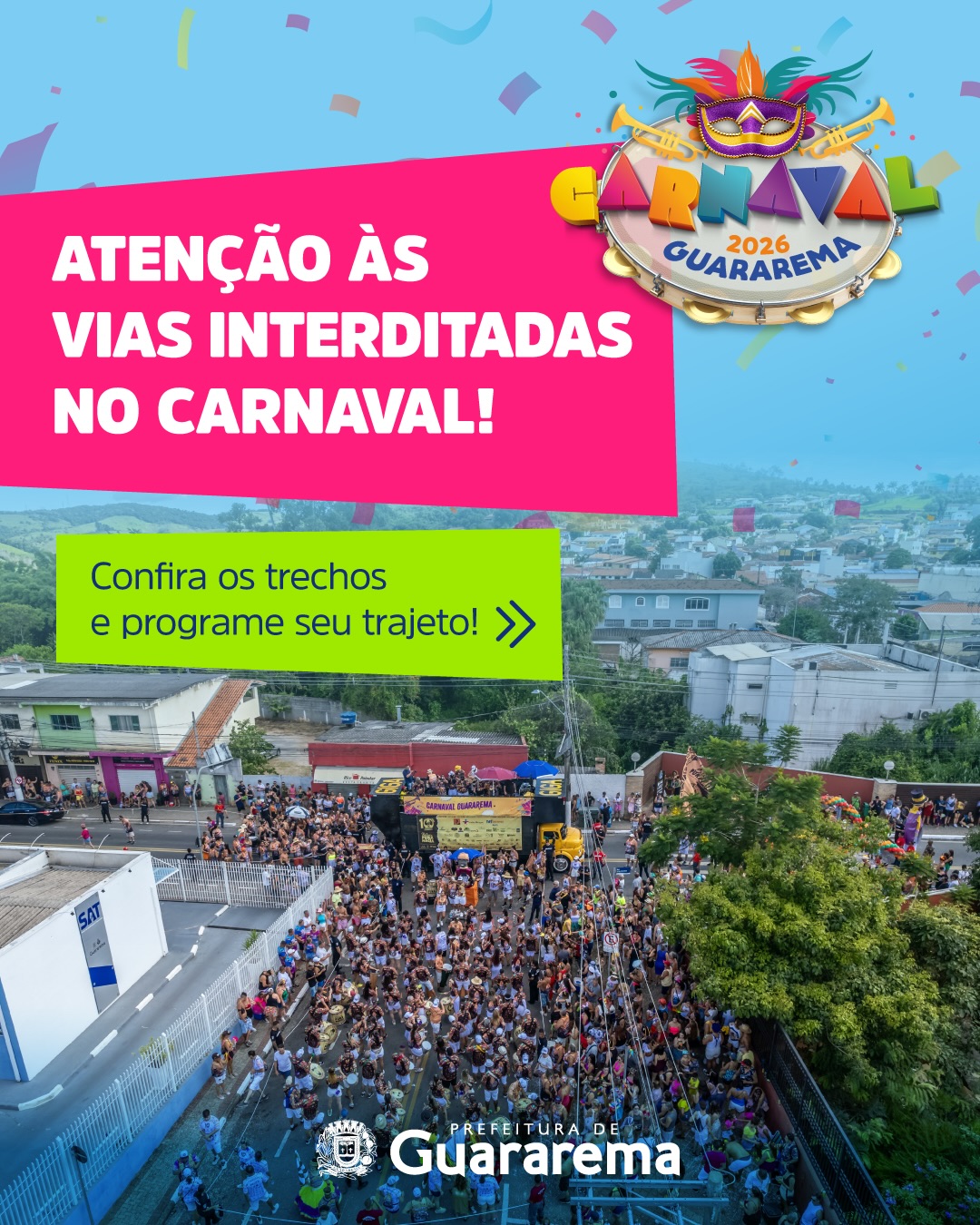 Postagem feita no Instagram da Prefeitura