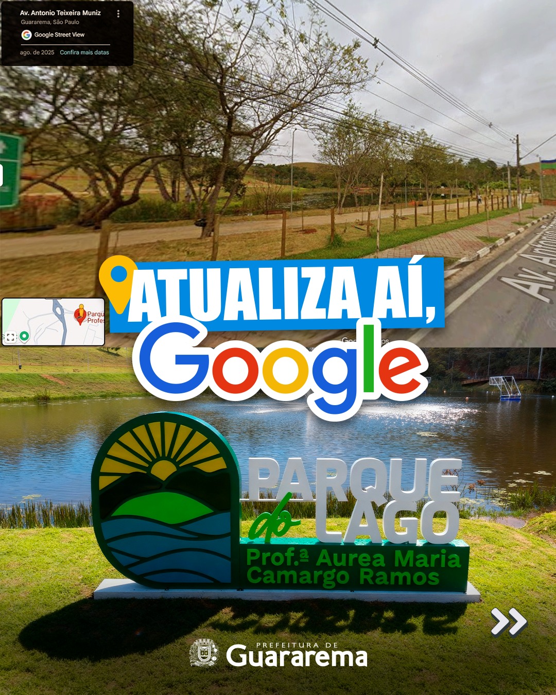 Postagem feita no Instagram da Prefeitura