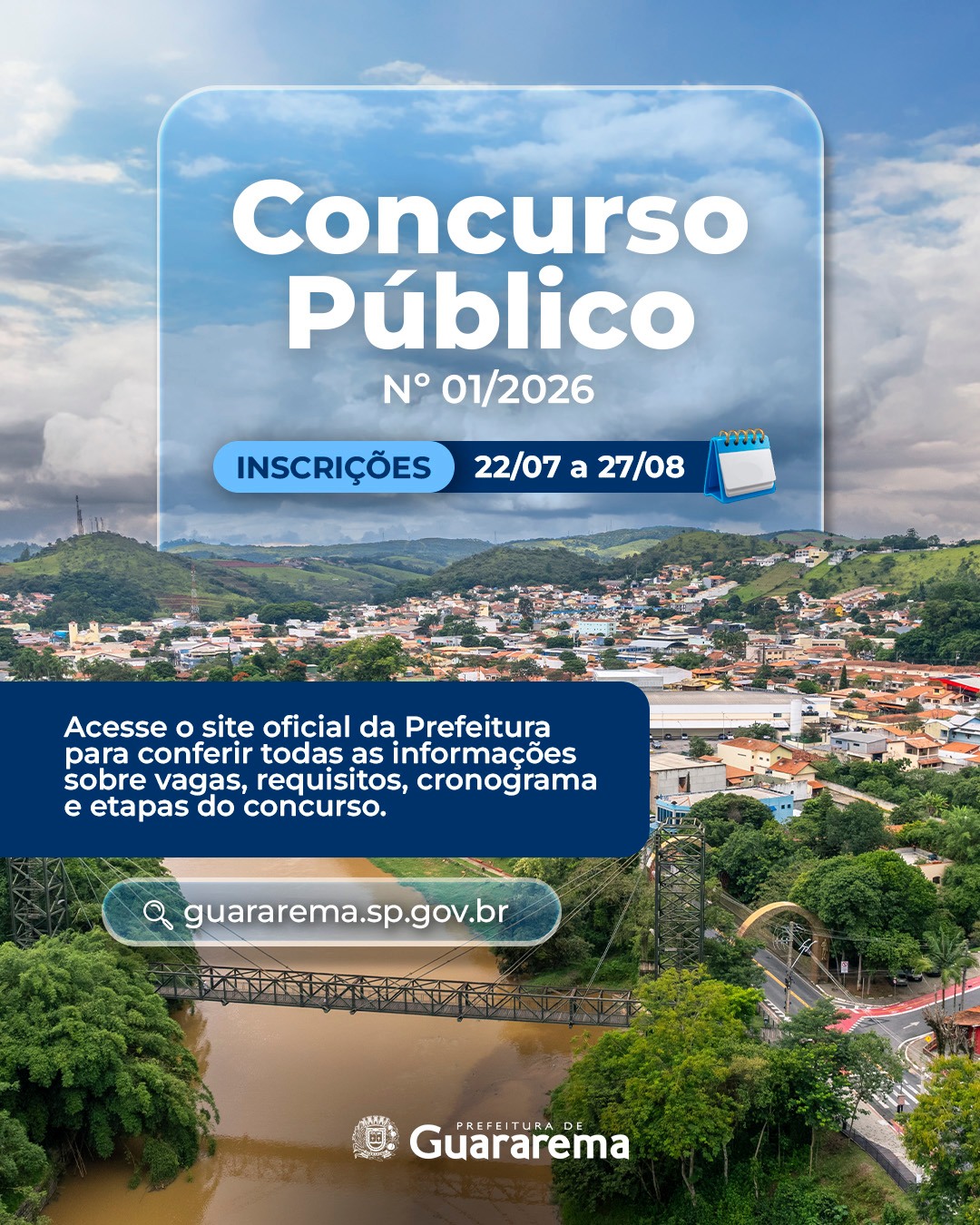 Postagem feita no Instagram da Prefeitura
