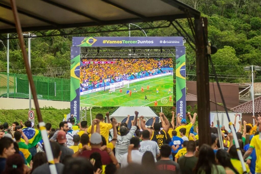 Jogos da Copa do Mundo no Pau D'Alho movimentam Guararema e aumentam  torcida pela Seleção Brasileira - Prefeitura Municipal de Guararema